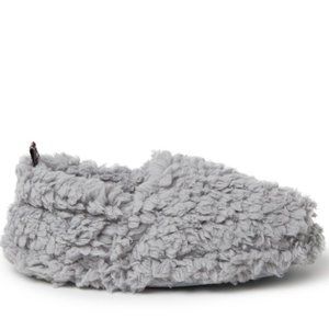 Dearfoams Sleet Skye Teddy Closed Back Slippers